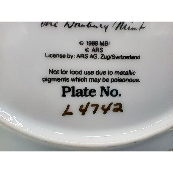 Hummel Stormy Weather Plate Little Companions Danbury Mint 1989 Limited Edition - Picture 10 of 11